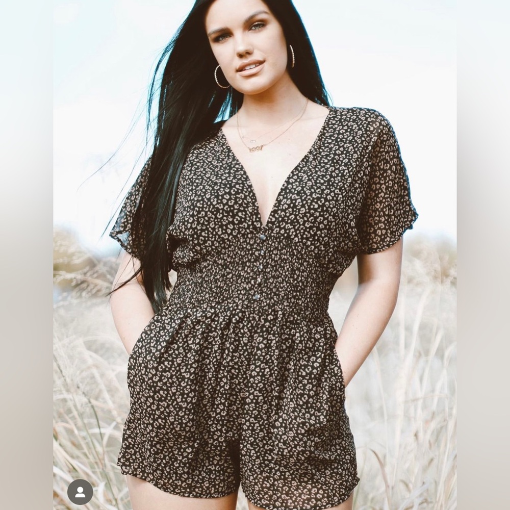 Cheetah romper